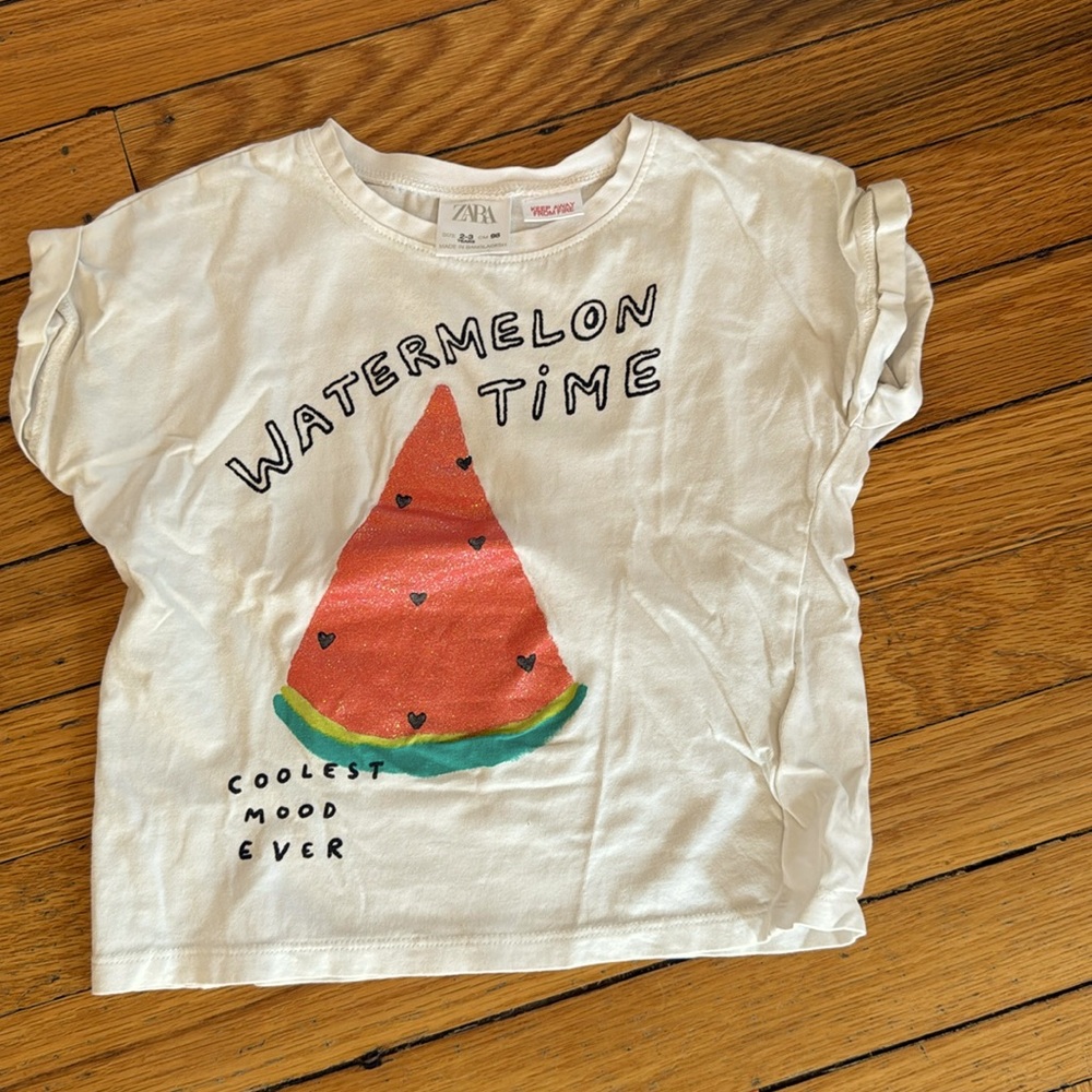 Girls Zara Watermelon Summer T-Shirt